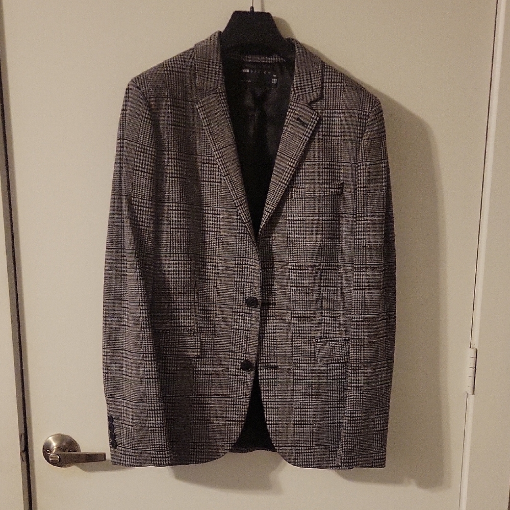 ASOS Black and White Checkered Blazer